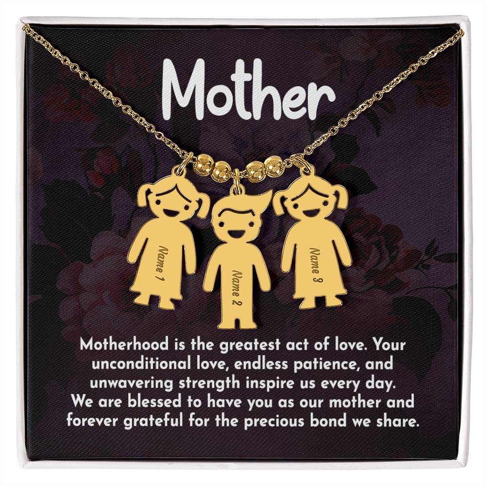 Kids Charm Necklace for Mom