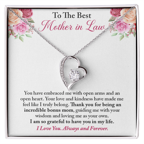 Mother in law Necklace, Mother in law Gift, Mother-in-law Gift, Wedding Day, Birthday, Mother's Day Gift, Christmas Gift