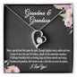 Grandmother & Grandson Necklace, Grandma Gift, Birthday Gift For Grandma From Grandson - Heart Necklace