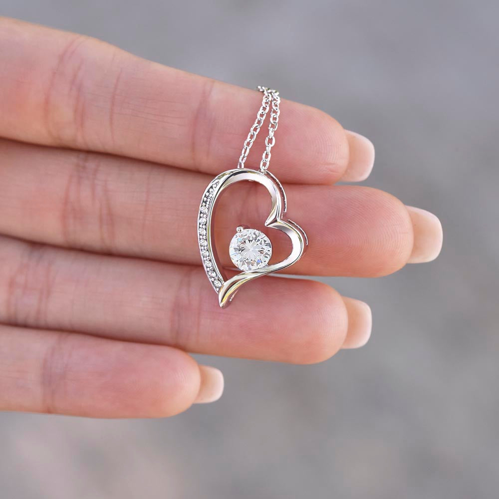 Christmas Gift for Mom – Heart Necklace, I Will Always Be Your Little One