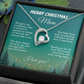 Christmas Gift for Mom Necklace, Meaningful Merry Christmas Jewelry Gift for Mom from Daughter or Son