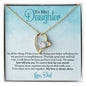 Gift For Daughter From Dad, Daughter Necklace Gift from Dad, Daughter Birthday, Graduation, Christmas Gift