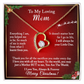 Christmas Gift for Mom – Heart Necklace, I Will Always Be Your Little One