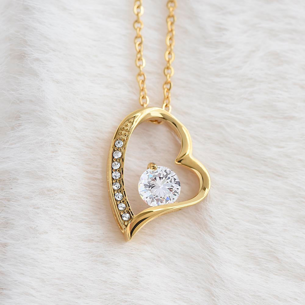 Christmas Gift for Mom – Heart Necklace, I Will Always Be Your Little One