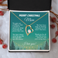 Christmas Gift for Mom Necklace, Meaningful Merry Christmas Jewelry Gift for Mom from Daughter or Son