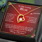 Christmas Gift for Mom – Heart Necklace, I Will Always Be Your Little One