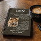Christmas Gift for Son from Dad – Inspirational Spiral Notebook, Meaningful Keepsake Journal