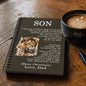 Christmas Gift for Son from Dad – Inspirational Spiral Notebook, Meaningful Keepsake Journal
