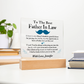 To The Best Father In Law Acrylic Plaque, Thoughtful Gift for Father In Law, Birthday Gift for Father In Law, Father's Day Gift