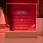 To The Best Father In Law Acrylic Plaque, Thoughtful Gift for Father In Law, Birthday Gift for Father In Law, Father's Day Gift