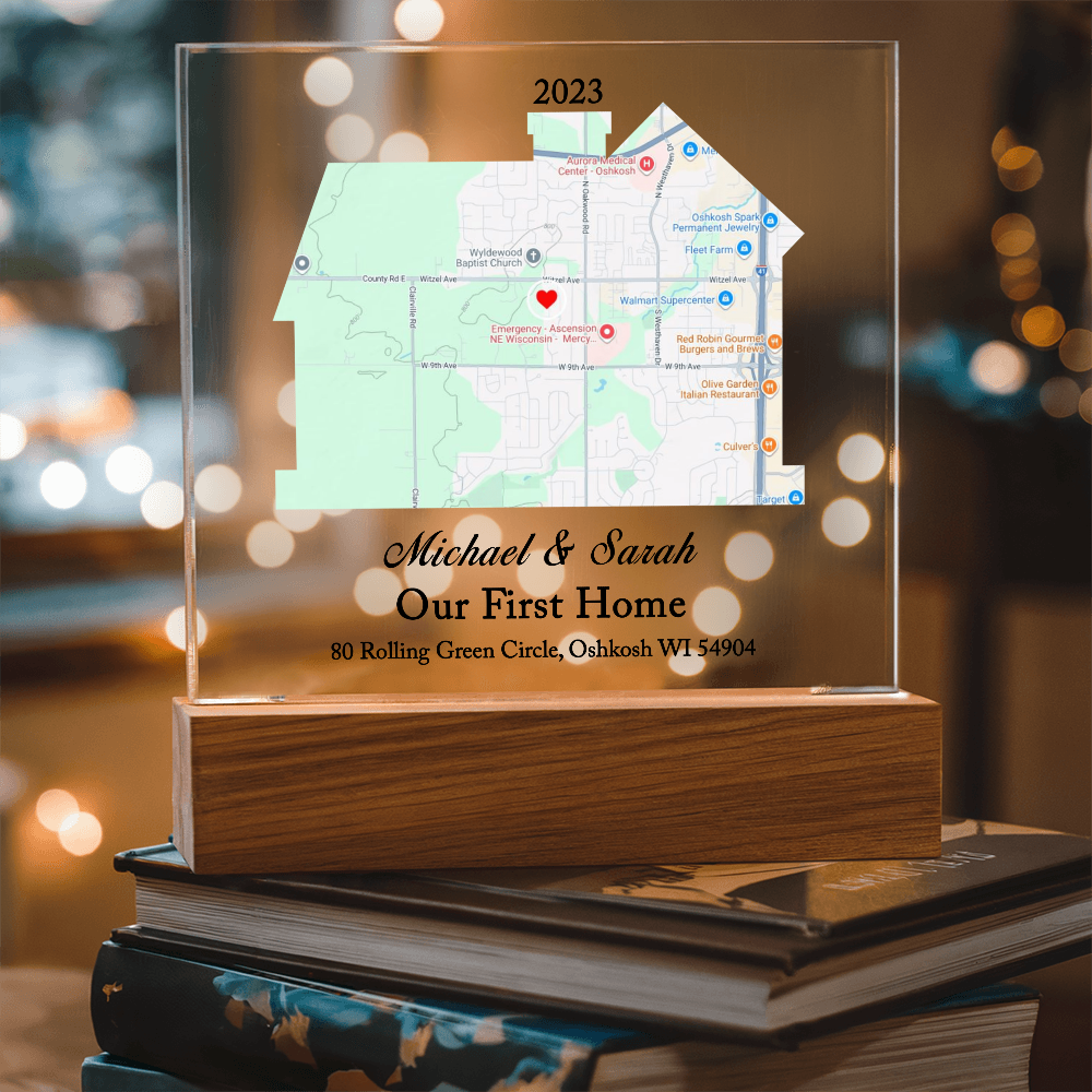 Our First Home Map Personalized Housewarming Gift, First Home Gift For Couple, House Map, New Home Gift for Couple