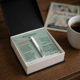 Christmas Gift for Son – Personalized Engraved Stick Necklace from Mom or Dad