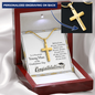 Graduation Gifts for Him, Personalized Graduation Gift for Son, Grandson or Nephew, College & High School Graduation Cross Necklace