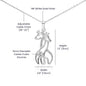 Mom Necklace, Mom Gift for Mom from Daughter, Mother Daughter Necklace, Forever Linked Giraffe Necklace