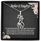 Mother & Daughter Necklace, Mother Daughter Gift Necklace, Daughter Gift from Mom, Mom Gift from Daughter, Mother Daughter Forever Linked Giraffe Necklace, Daughter Birthday, Mother's Day Gift, Christmas Gifts