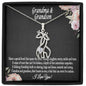 Grandmother & Grandson Necklace, Grandma Gift, Birthday Gift For Grandma From Grandson - Giraffe Necklace