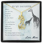 Daughter Necklace, Gift For Daughter From Mom, Daughter Birthday Gift from Mom, Giraffe Necklace for Daughter