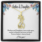 Mother and Daughter Forever Linked Giraffe Necklace