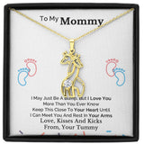 New Mom Forever Linked Necklace, Pregnant Wife Gift, First Time Mom Necklace, New Mom Gift Jewelry, New Mommy Gift, Expecting Wife