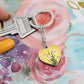 December Birth Flower, Narcissus Keychain, Birth Flower Keychain, December Birthday Gift For Her, Best Friend, Birth Month Flower Keychain - Gold