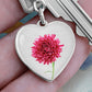 November Birth Flower, Chrysanthemum Keychain, Birth Flower Keychain, Birthday Gift For Her, Gift for Daughter, Sister, New Mom Gift - Silver