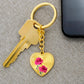 January Birth Flower Keychain, Carnation Keychain, Birth Month Flower Keychain, Birthday Gift For Her, Gift for Daughter, Sister, New Mom Gift