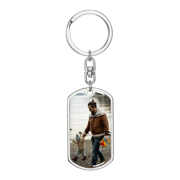 Custom Picture Keychain, Anniversary Gift for him, Birthday Gift For him, Christmas Gifts, Father's Day Gifts