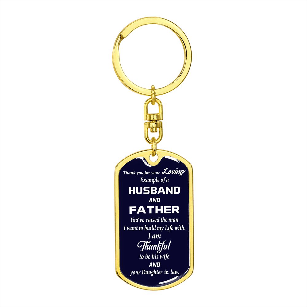 Father In Law Keychain, Father In Law Gift from Daughter in Law, Father's Day Gift, Christmas Gifts