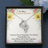 Double Hearts Necklace - Customized Design