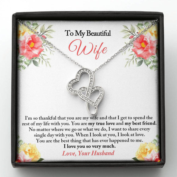 To My Wife Necklace: Anniversary Gift for Wife, Birthday Gift for Wife, Gift for Wife