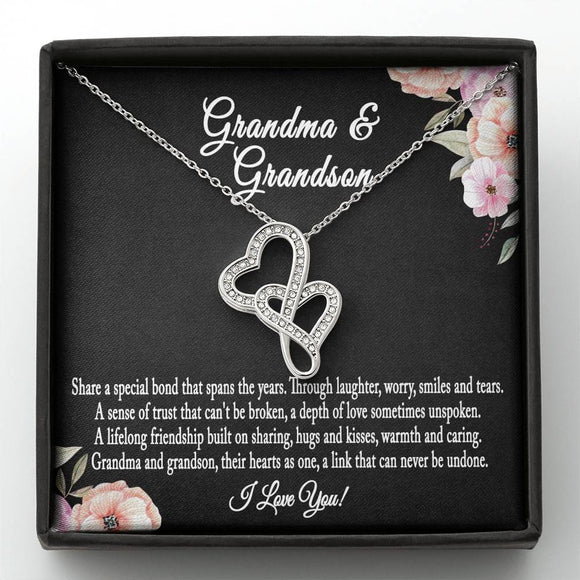 Grandmother & Grandson Necklace, Grandma Gift, Birthday Gift For Grandma From Grandson