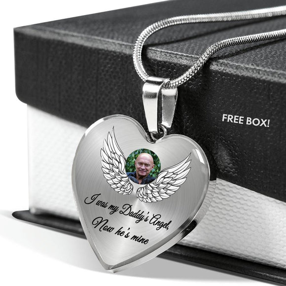 Loss of Father, Bereavement Gift, Sympathy Necklace (Silver)