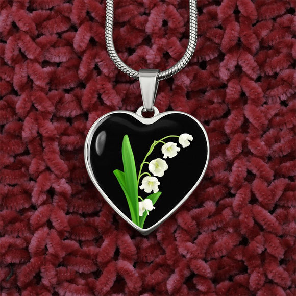May Birth Flower Necklace, Lily of the Valley Necklace