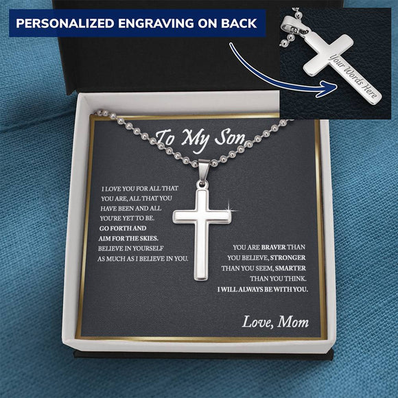 To My Son, Keepsake Gift For Son, Gift For Son From Mom, From Dad To Son - Ball Chain
