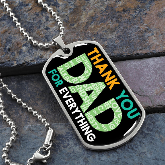 Thank You Dad For Everything, Fathers Day Gift, Dad Gift from Daughter, Dad Gift from Son