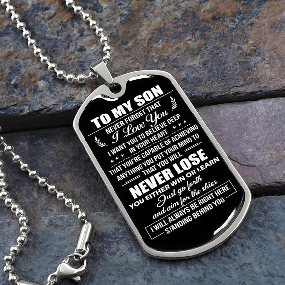 TO MY SON, GIFT FOR SON FROM MOM, FROM DAD TO SON No. 2