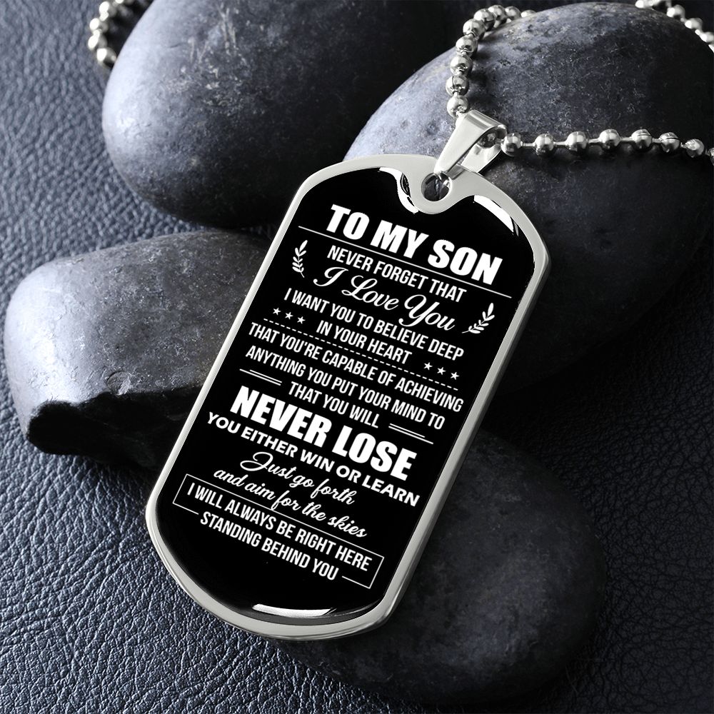 TO MY SON, GIFT FOR SON FROM MOM, FROM DAD TO SON No. 2