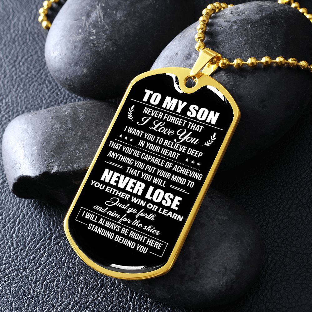 TO MY SON, GIFT FOR SON FROM MOM, FROM DAD TO SON No. 2