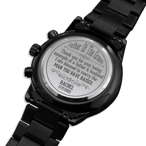 Father of the Groom Gift from Bride, Father of the Groom Watch, Wedding Day Gift for Father In Law