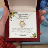 Grandma Gift, Mothers Day Gift for Grandma, Grandma Heart Necklace, Grandma Birthday, Personalized Grandma Gift Ideas