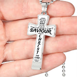 "Christ The Lord" Cross Military Necklace