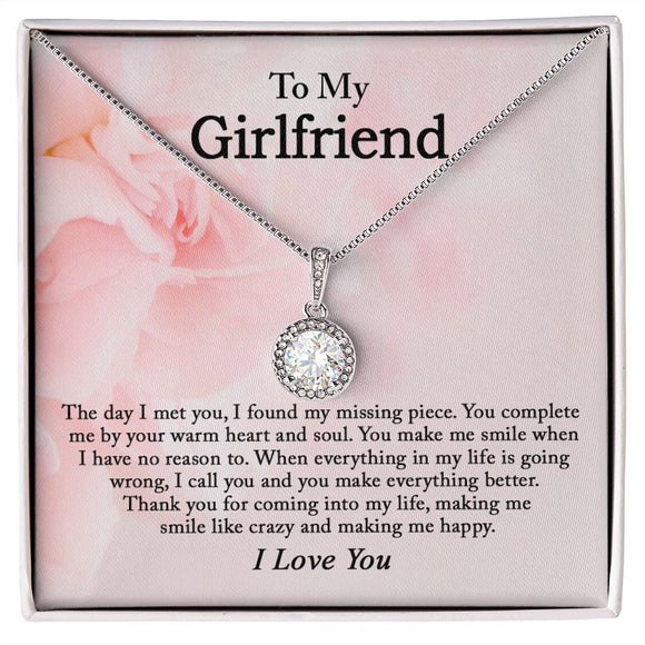 To My Girlfriend Necklace, Anniversary Gift for Girlfriend, Girlfriend Necklace, Girlfriend Birthday, Valentines Day Gift For Girlfriend