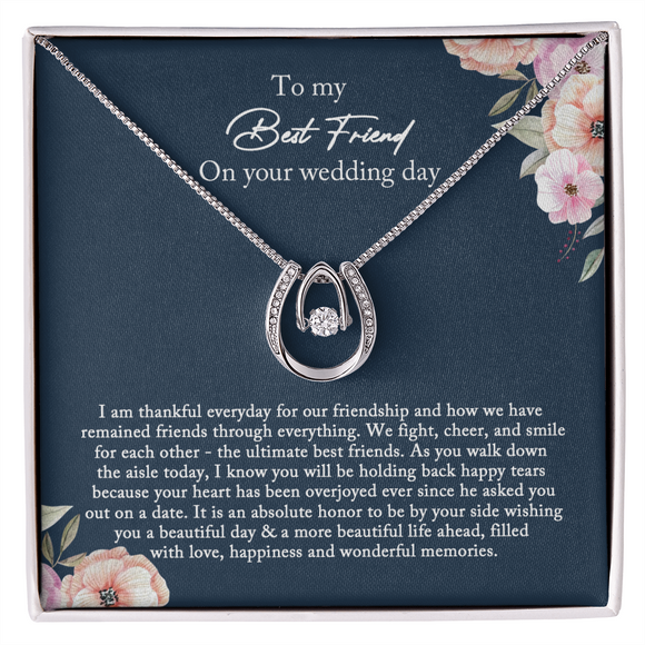 Bride Gift From Maid of Honor, To My Best Friend on Her Wedding Day, Best Friend Gift to Bride, Best Friend to Bride Necklace