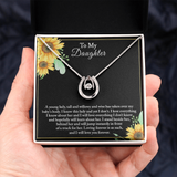 To My Daughter, Sentimental Gift For Daughter from Mom, Daughter Birthday Gift, Daughter Necklace
