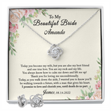Bride Gift from Groom on Wedding Day Jewelry Set