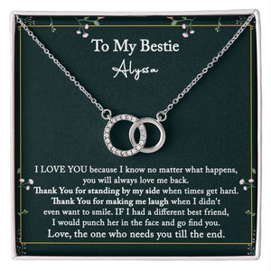Best Friend Necklace, Personalized Best Friend Gift, To My Bestie Necklace