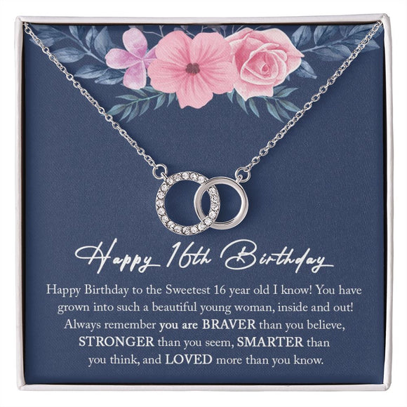16th Birthday Gift Girl Necklace, Sweet 16 Necklace