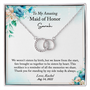 Maid of Honor Thank You Gift From Bride, Maid of Honor Gift Necklace