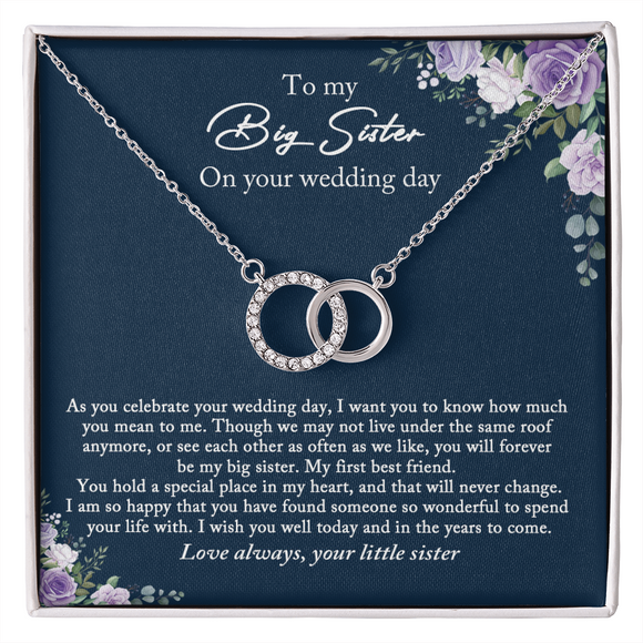 Bride Gift from Sister, Big Sister Wedding Day Gift