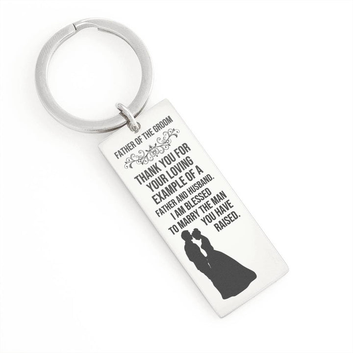 Father of the Groom Keychain, Father of the Groom Gift from Bride, Wedding Gift for Father of the Groom, Wedding Day Gift
